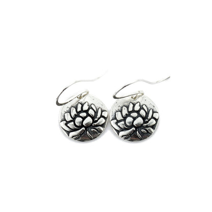 Lotus Awakening Earrings-Terra Rustica Jewelry